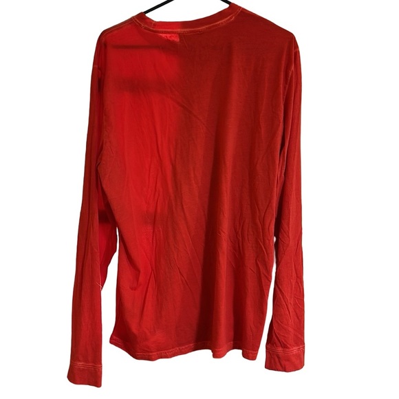 7 for all mankind Red Long Sleeve Shirt Size Large - Picture 4 of 6